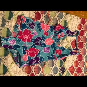 Vintage Gabar Bathing Suit Floral One Piece